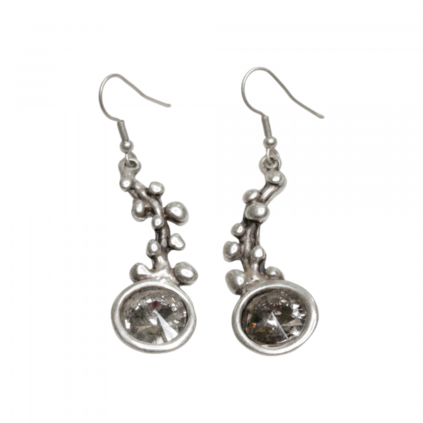 Hand Made Pewter Earrings - SKU# 3766- - Image 2