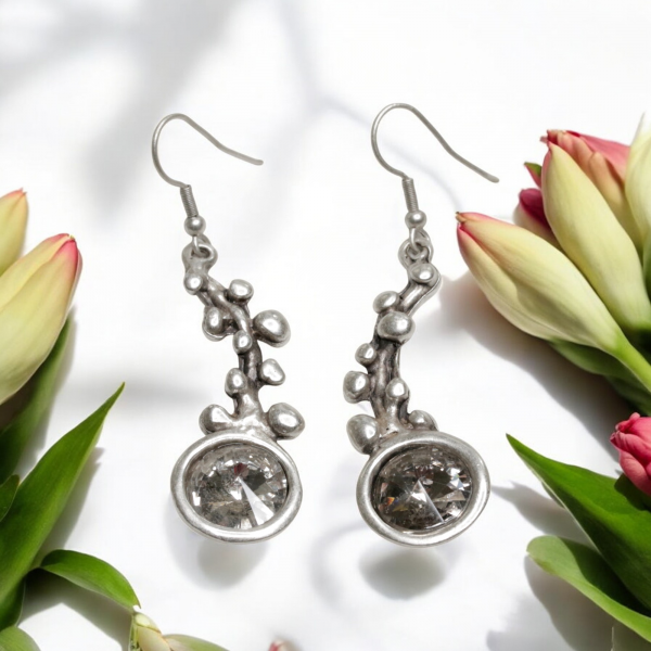 Hand Made Pewter Earrings - SKU# 3766-