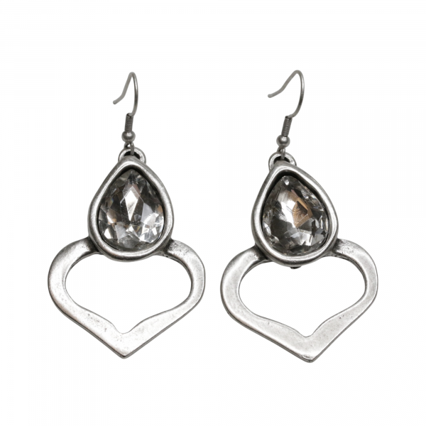 Hand Made Pewter Earrings - SKU# 3767- - Image 2