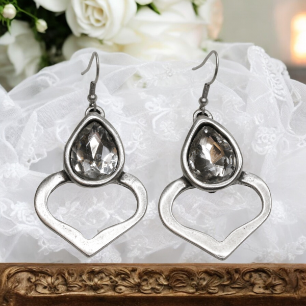 Hand Made Pewter Earrings - SKU# 3767-