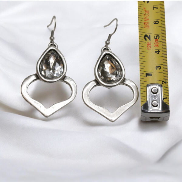 Hand Made Pewter Earrings - SKU# 3767- - Image 3
