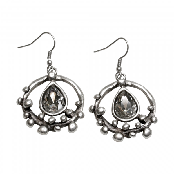 Hand Made Pewter Earrings - SKU# 3769- - Image 2