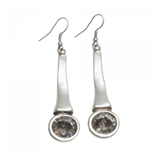 Hand Made Pewter Earrings - SKU# 3770- - Image 2