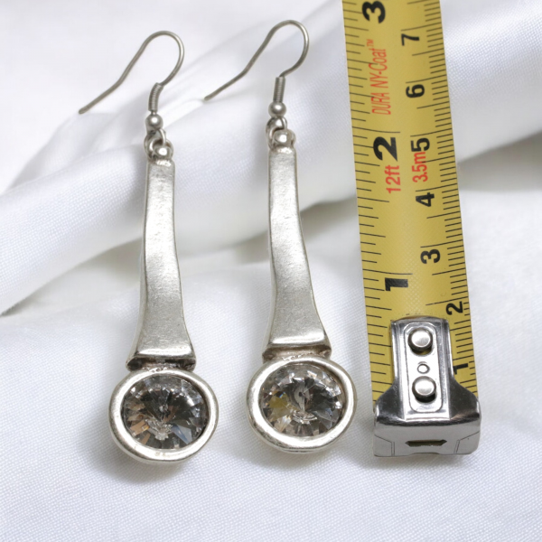 Hand Made Pewter Earrings - SKU# 3770- - Image 3