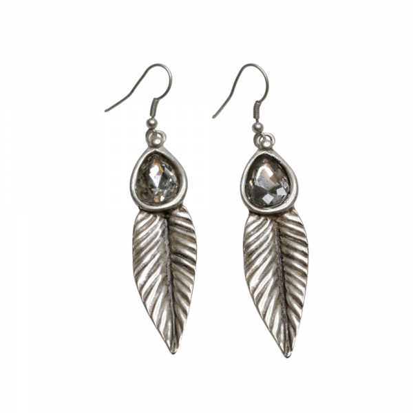 Hand Made Pewter Earrings - SKU# 3773- - Image 2
