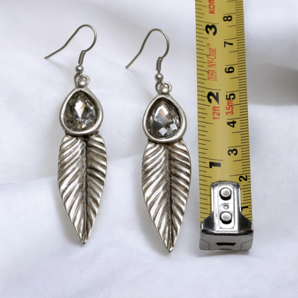 Hand Made Pewter Earrings - SKU# 3773- - Image 3