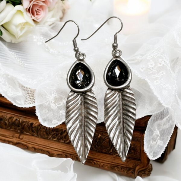 Hand Made Pewter Earrings - SKU# 3773-55G