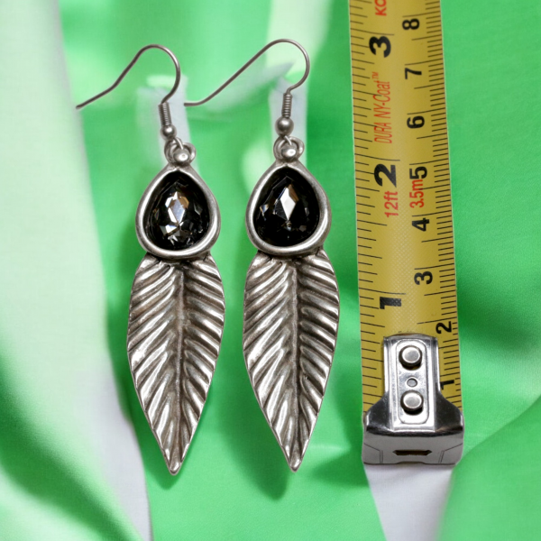 Hand Made Pewter Earrings - SKU# 3773-55G - Image 3