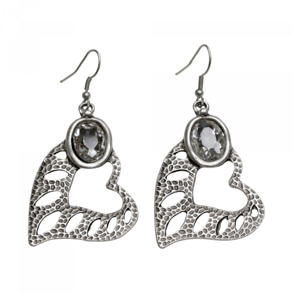Hand Made Pewter Earrings - SKU# 3776- - Image 2