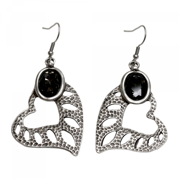 Hand Made Pewter Earrings - SKU# 3776-55G - Image 2