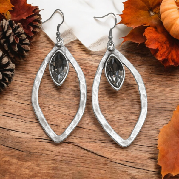 Hand Made Pewter Earrings - SKU# 3778-