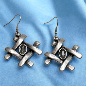Hand Made Pewter Earrings - SKU# 3780-