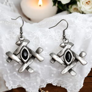 Hand Made Pewter Earrings - SKU# 3780-55G