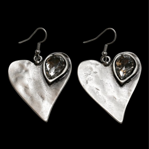 Hand Made Pewter Earrings - SKU# 3781- - Image 3