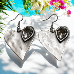 Hand Made Pewter Earrings - SKU# 3781-