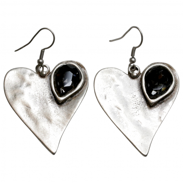Hand Made Pewter Earrings - SKU# 3781-55G - Image 2