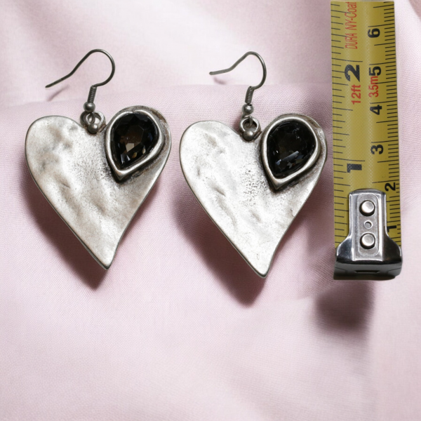 Hand Made Pewter Earrings - SKU# 3781-55G - Image 3