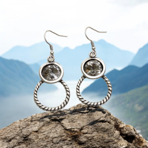 Hand Made Pewter Earrings - SKU# 3786-