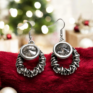 Hand Made Pewter Earrings - SKU# 3787-