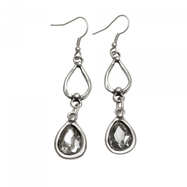 Hand Made Pewter Earrings - SKU# 3789- - Image 2