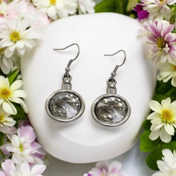 Hand Made Pewter Earrings - SKU# 3803-