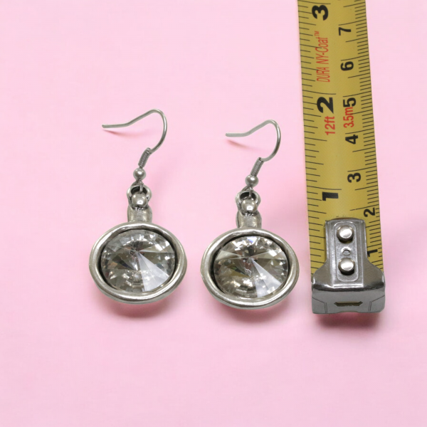 Hand Made Pewter Earrings - SKU# 3803- - Image 2