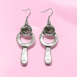 Hand Made Pewter Earrings - SKU# 3804-