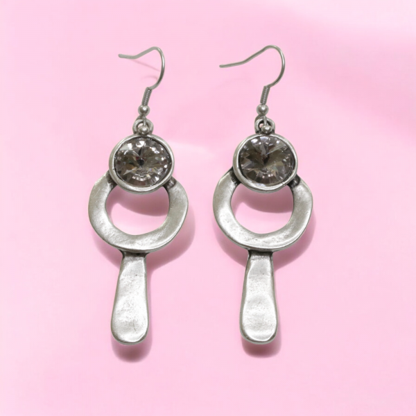 Hand Made Pewter Earrings - SKU# 3804-