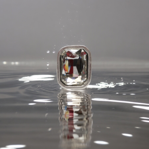 Hand Made Brass Ring plated in 925 Silver - SKU# 4463-