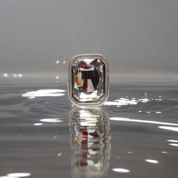Hand Made Brass Ring plated in 925 Silver - SKU# 4463-