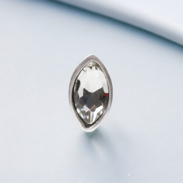 Hand Made Brass Ring plated in 925 Silver - SKU# 4469- - Image 2
