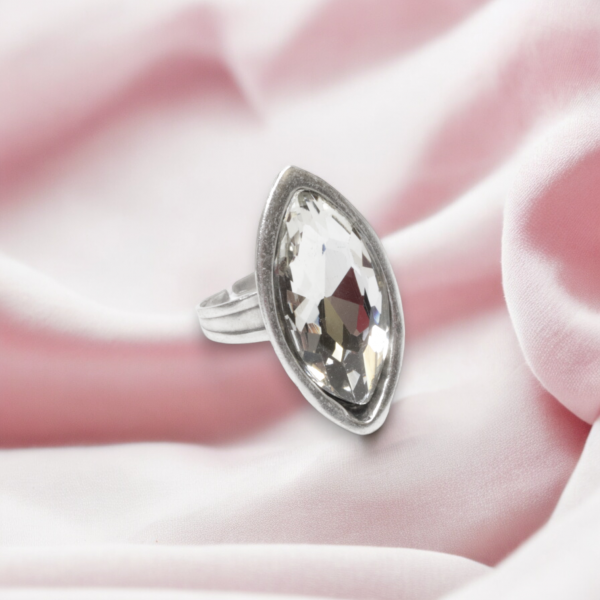 Hand Made Brass Ring plated in 925 Silver - SKU# 4469- - Image 3