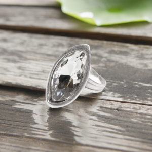 Hand Made Brass Ring plated in 925 Silver - SKU# 4469-