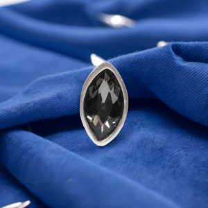 Hand Made Brass Ring plated in 925 Silver - SKU# 4469-17G