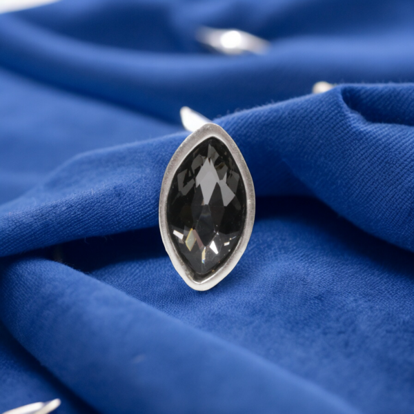 Hand Made Brass Ring plated in 925 Silver - SKU# 4469-17G