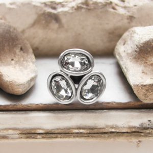 Hand Made Brass Ring plated in 925 Silver - SKU# 4470-
