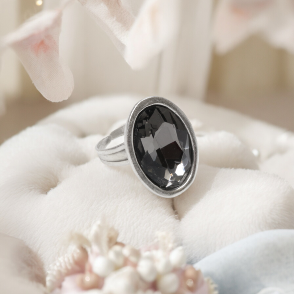 Hand Made Brass Ring plated in 925 Silver - SKU# 4474-17G
