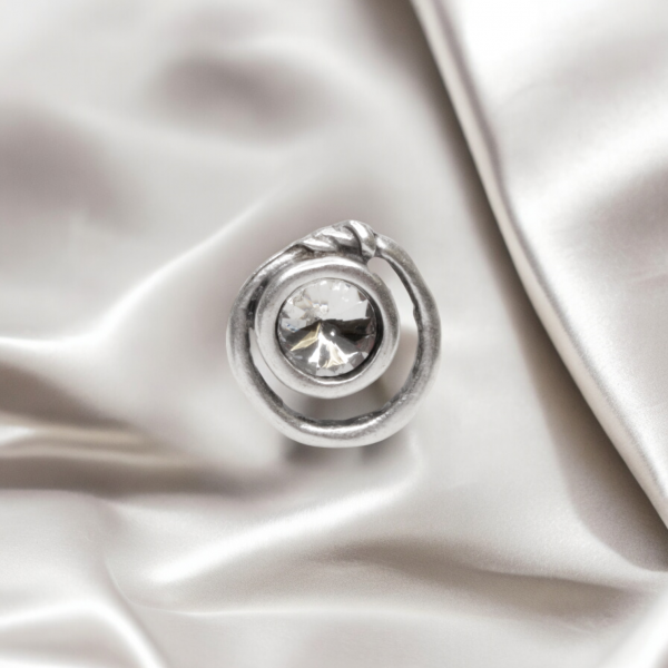 Hand Made Brass Ring plated in 925 Silver - SKU# 4488- - Image 3