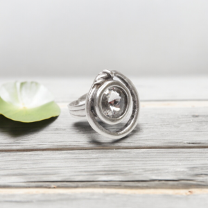 Hand Made Brass Ring plated in 925 Silver - SKU# 4488-