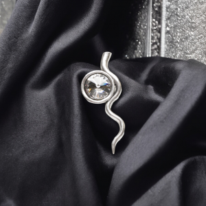 Hand Made Brass Ring plated in 925 Silver - SKU# 4500-